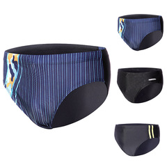 Men's 2019 Hot Spring Straight Triangle Swim Trunks Fashion High Elastic Swim Trunks Men's Swim Trunks Wholesale