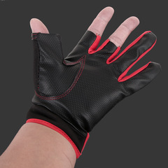 Fishing accessories fishing gloves winter warm leak three finger fishing gloves outdoor cycling anti-slip design gloves