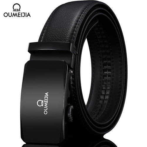 Men's Belt Wholesale, Automatic Buckle, Genuine Leather, Versatile Pants Belt—Youthful Korean-Style Minimalist Trendy Fashion Waistband for Men