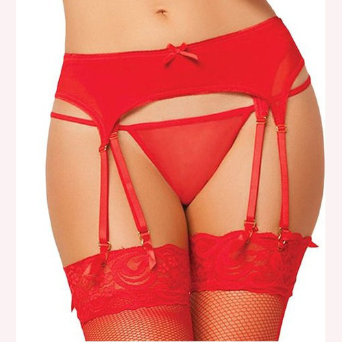 Sexy lingerie for women in foreign trade European and American temptation bow three-point garter tight suit wholesale dropshipping 0098