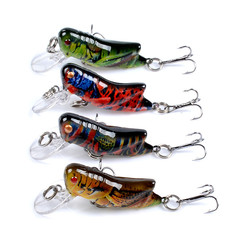 Lure insect grasshopper imitation lure painted plastic hard lure fake lure grass carp bighead carp carp-specific fish bait cross-border factory
