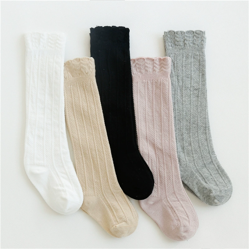 Children's high boots for new born, knee socks, combed cotton
