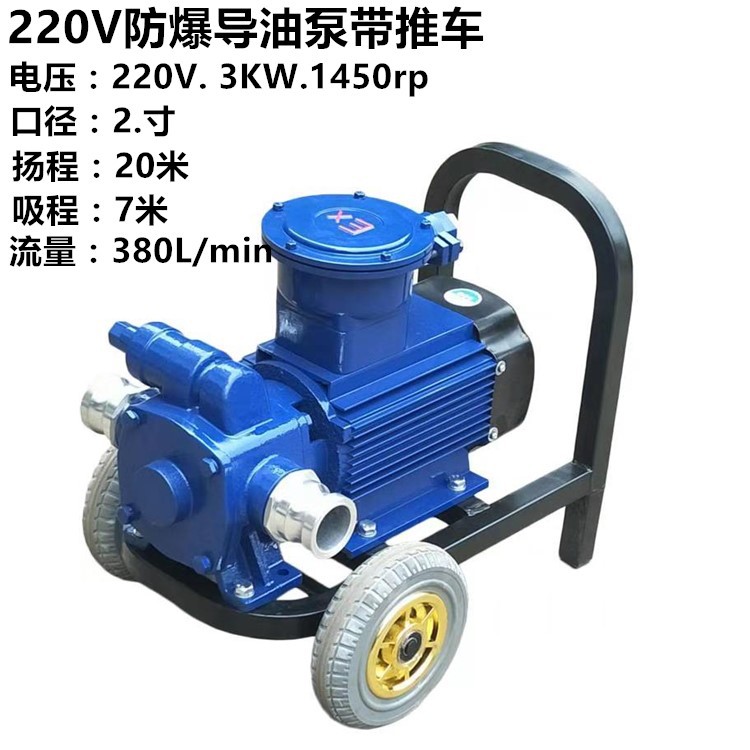 2寸大流量自吸抽油泵220V汽油甲醇防爆电机加油泵自吸油泵大功率