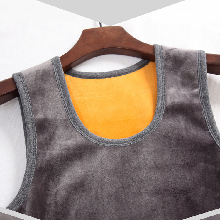 Winter warm double-sided velvet base body-friendly vest