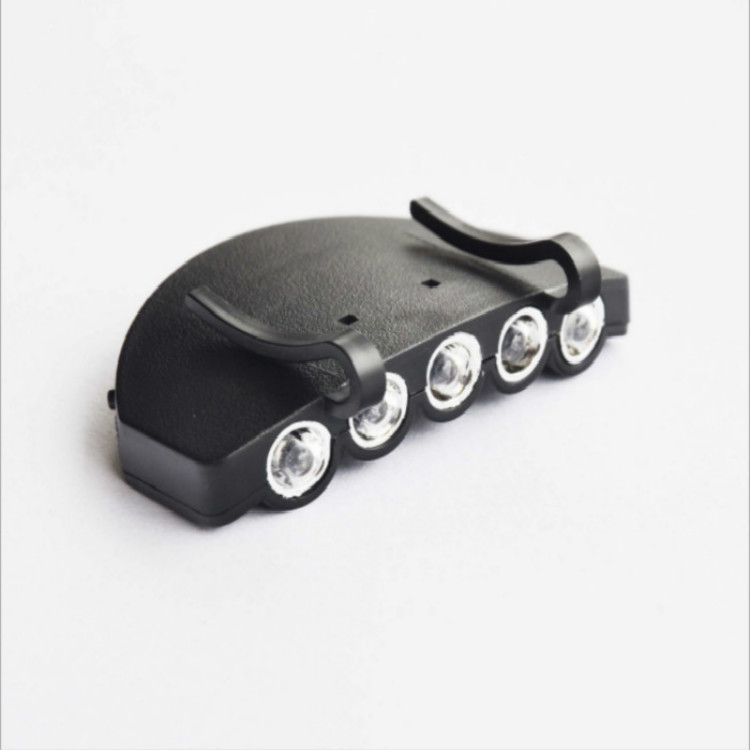 Factory wholesale 5LED cap lamp cap brim lamp cap lamp fishing headlight night fishing lamp with battery