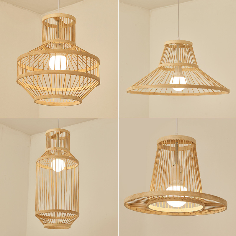 Nuevo chino Zen bambú creativo té recepción Bar Restaurante Hotel B & B araña de Bambú