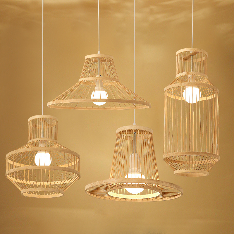 Nuevo chino Zen bambú creativo té recepción Bar Restaurante Hotel B & B araña de Bambú