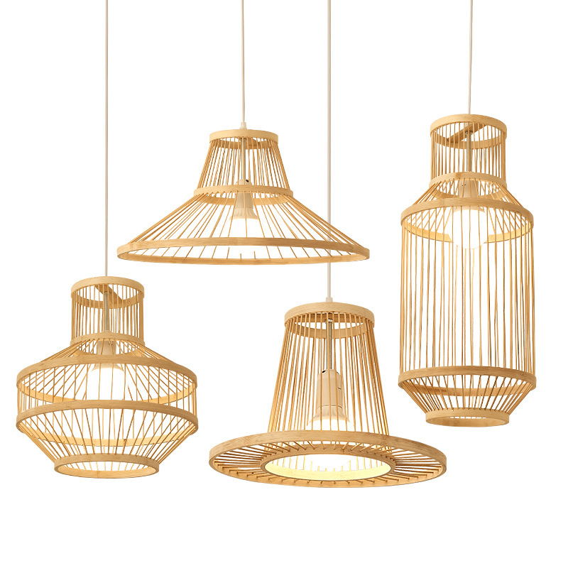 Nuevo chino Zen bambú creativo té recepción Bar Restaurante Hotel B & B araña de Bambú