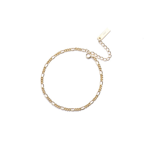 New light luxury accessories s925 sterling silver jewelry fashion trend versatile gold bracelet women cross-border direct sales
