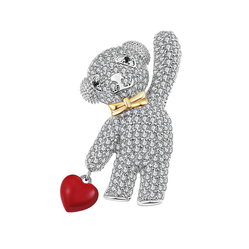cute cartoon brooch for St. Valentine's Day