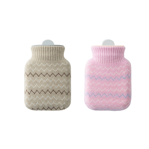 Silicone hot water bottle filled with water, explosion-proof hot water bottle filled with water, mini cartoon hand warmer bag, cute plush hand warmer wholesale