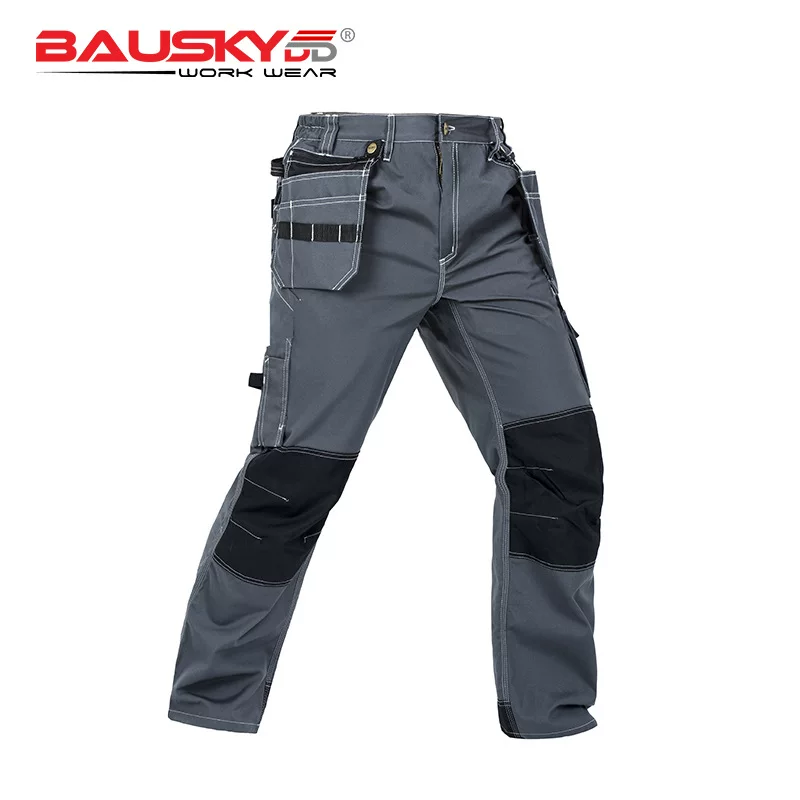 Рабочие многокарманные профессиональные брюки Baoshi Workstaring B128, полиэстер/хлопок, многофункциональные, прочные и износостойкие для техников
