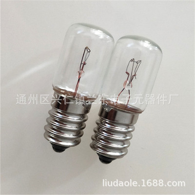 仪器灯泡 转盘旋转灯60V10W螺口E14灯泡T16/45mm管状钨丝灯泡|ru