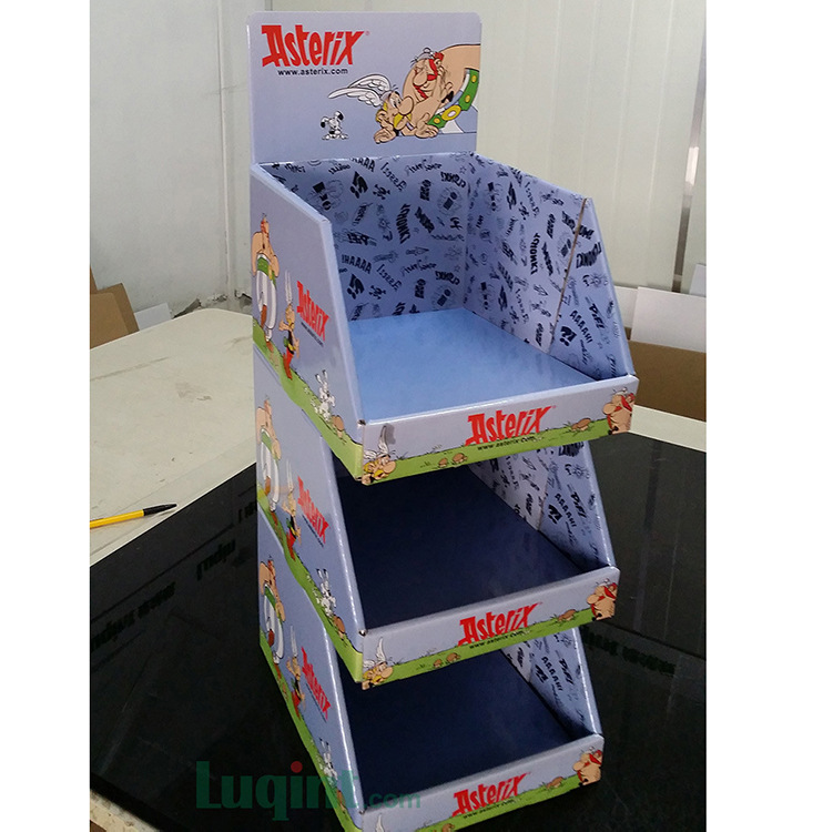 3层组装货架 纸展示架 绿色环保 可出口 专业设计