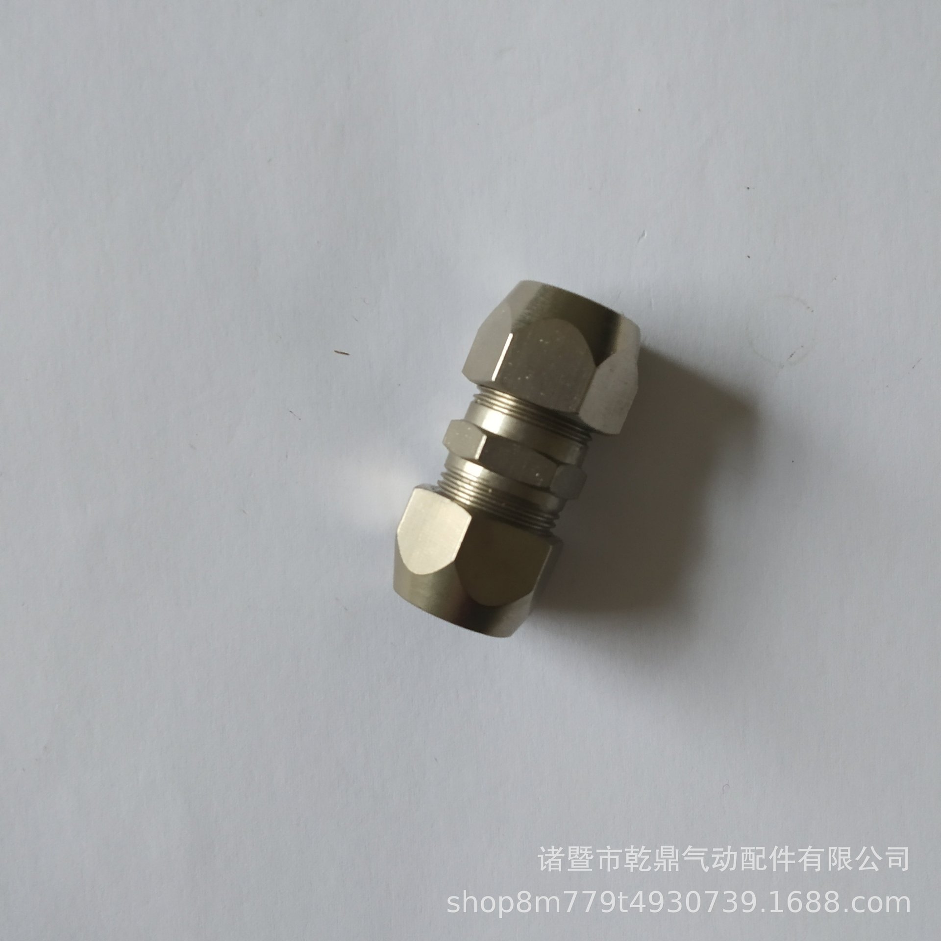 乾鼎高品质黄铜气动配件 卡套直通 4/6/8/10mm