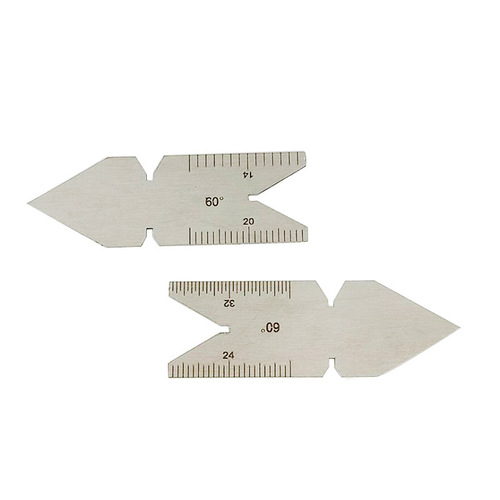 Thread gauge 3pcs thread gauge center gauge 55 degrees 60 degrees measuring and testing thread teaching aids pitch