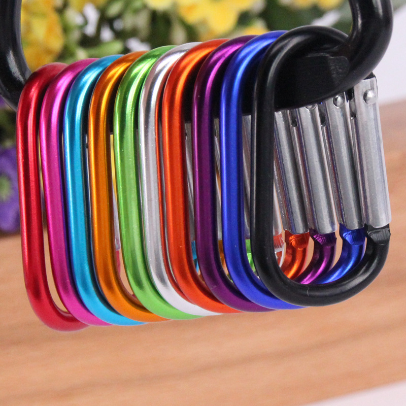 Hebrew No. 4 color aluminum alloy climbing buckle running buckle carabiner hand warmer kettle toy quick hanging