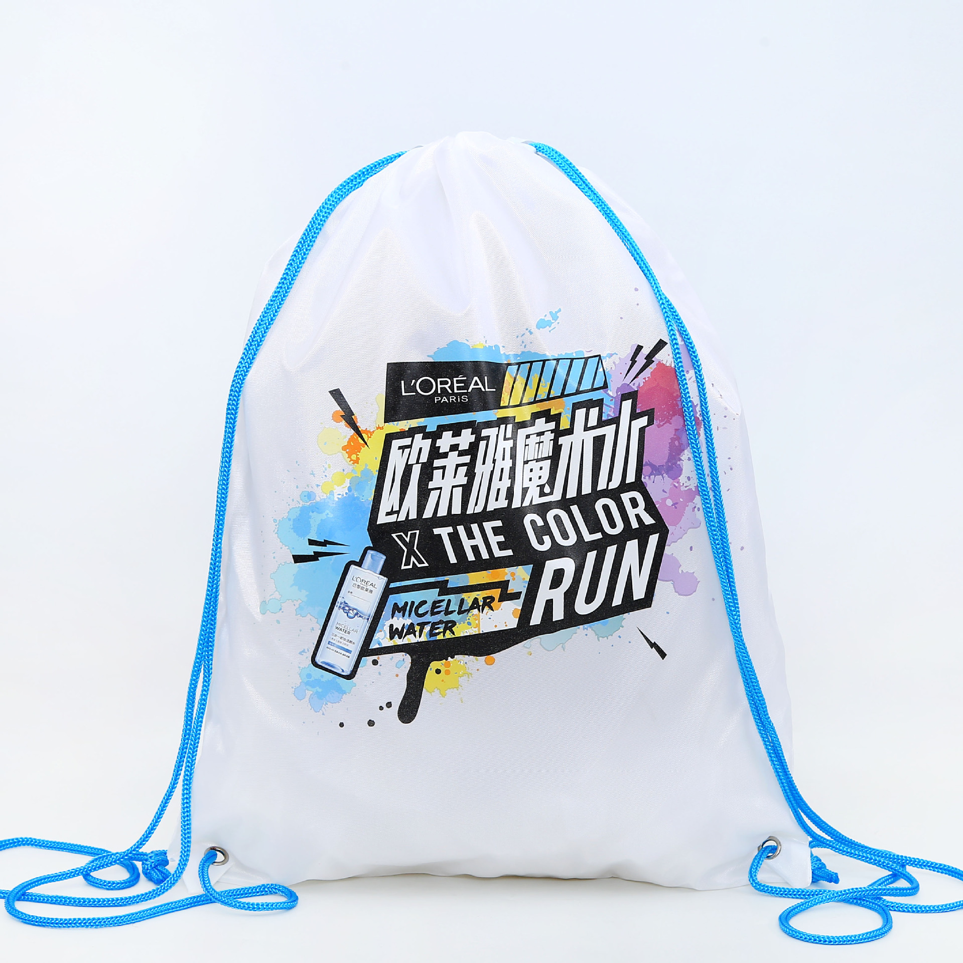 热升华束口袋涤纶抽绳束口袋牛津布防水双肩背包广告袋环保购物袋