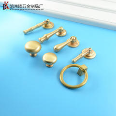 廠家新中式衣櫃櫥櫃單孔小拉手歐式吊環小拉手簡約仿古小拉手