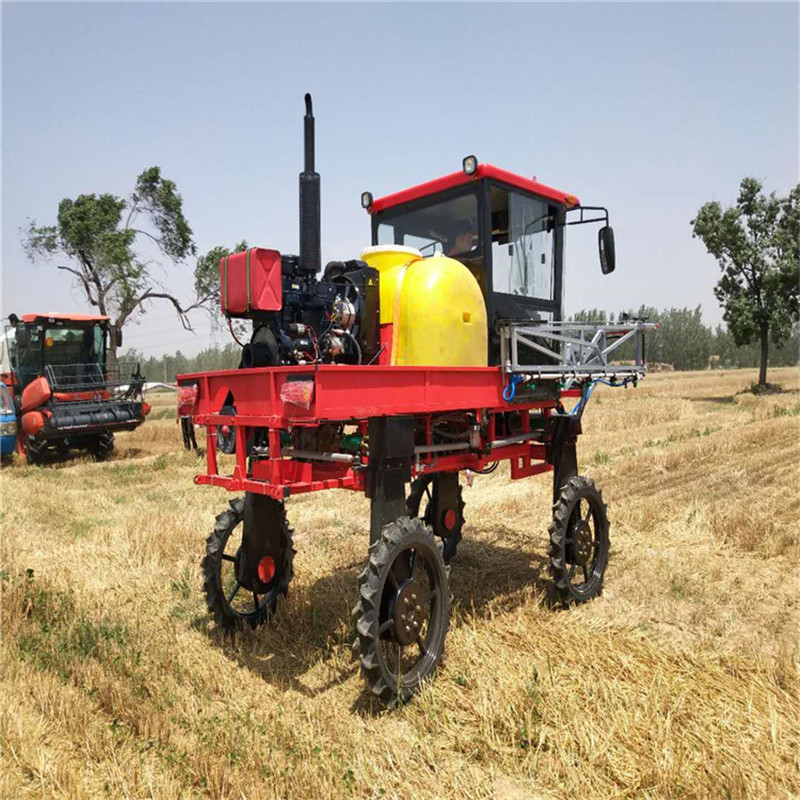 四轮车打药机厂家自走式打药机配件齐全ww