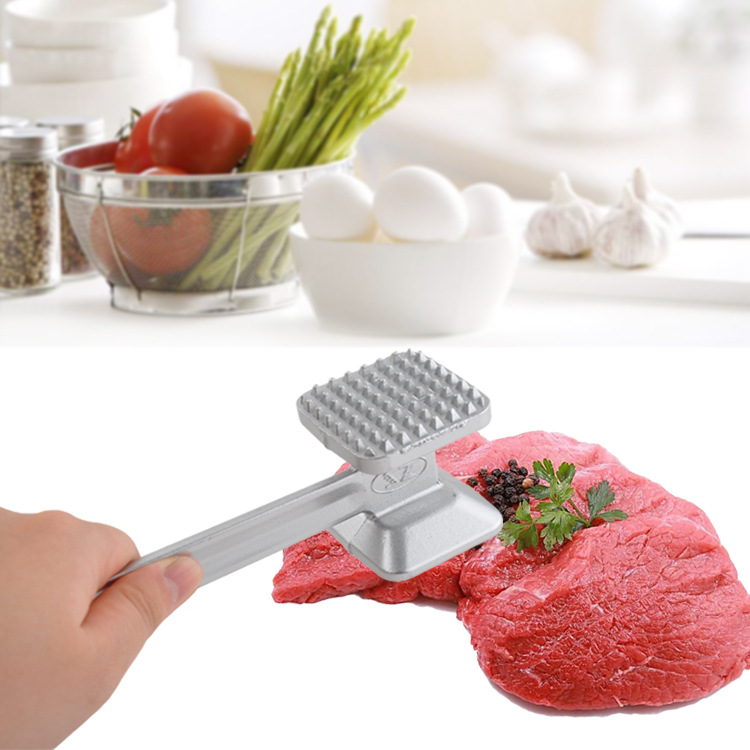 Bendición de la cocina aleación de aluminio martillo de carne de doble cara gadget de cocina hilo de res martillo de carne grande utensilios de cocina image 4