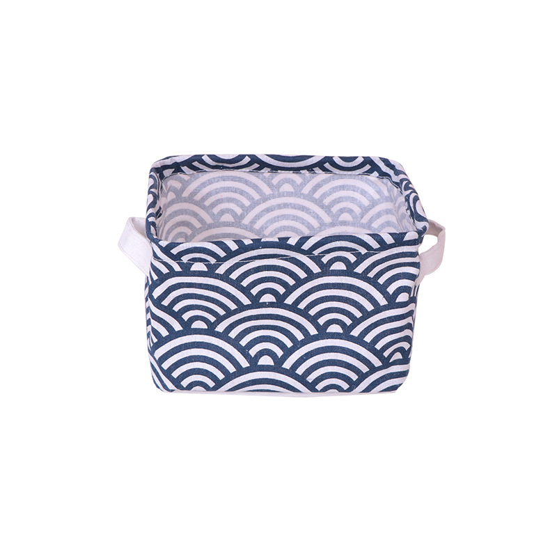 Cestas de almacenamiento de algodón y lino casero franqueo pequeño creativo, cestas de almacenamiento de tela, cestas de almacenamiento de tela, cestas de almacenamiento