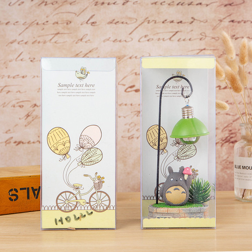 Japanese cartoon forest night light iron resin handicraft gift box student small gift