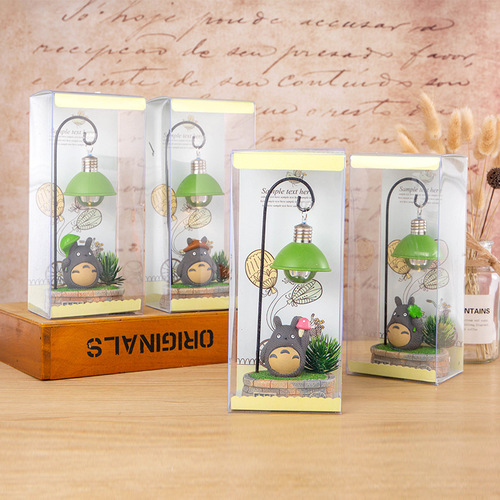 Japanese cartoon forest night light iron resin handicraft gift box student small gift