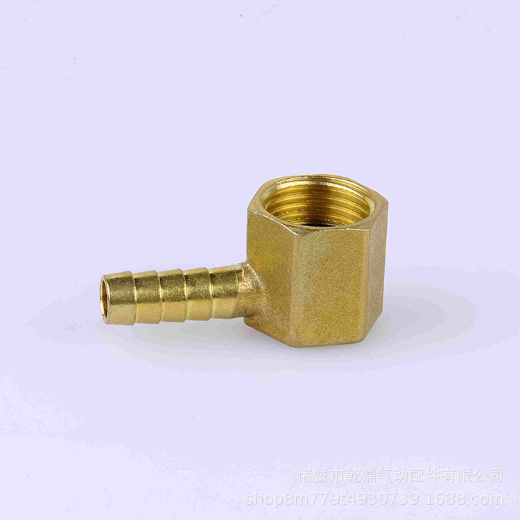 批发高品质 黄铜90度宝塔内丝弯头 六角内螺纹