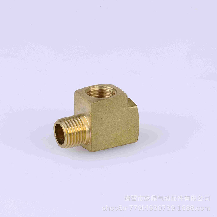 厂家直销批发高品质 黄铜方块三通 两内一外铜接头