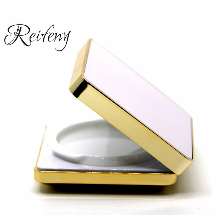 纯白色正方形磁铁BB霜粉底液遮瑕霜粉盒方形气垫盒包材可印刷logo