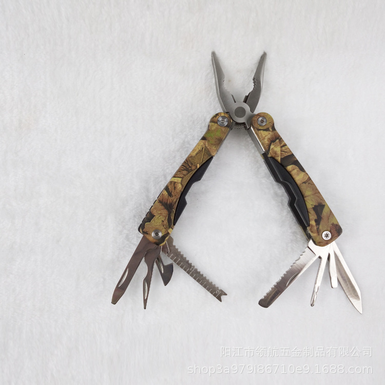 多功能迷彩中号家用折叠多功能钳 便携应急求生多用途工具钳