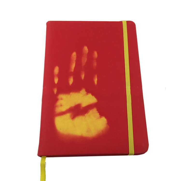 Matte Paper Temperature-Sensitive Color-Changing Notebook Pu Color-Changing Note Pad Double Offset Paper Inner Pages Single-Color to Single-Color Notebook