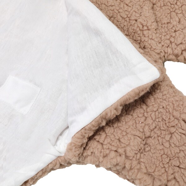 Plush winter sleeping bag for new born