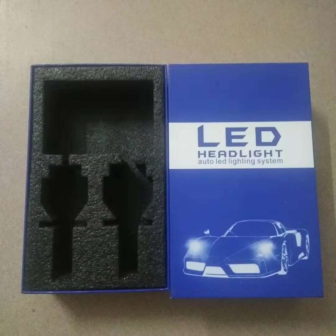 厂家直销LED车灯包装盒中性汽车用品带珍珠棉天地盖彩盒批发
