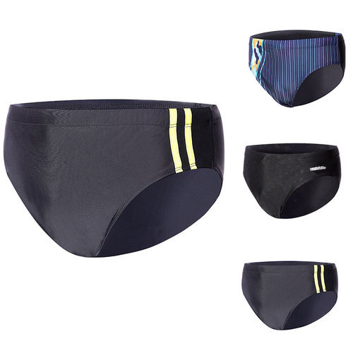 Men's 2019 Hot Spring Straight Triangle Swim Trunks Fashion High Elastic Swim Trunks Men's Swim Trunks Wholesale