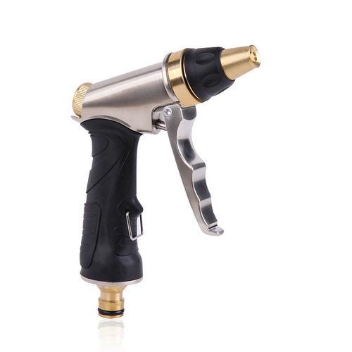 Factory direct sales household water gun pure copper car wash water gun enlarged leak-proof high-pressure cleaning water gun electroplating does not shed paint