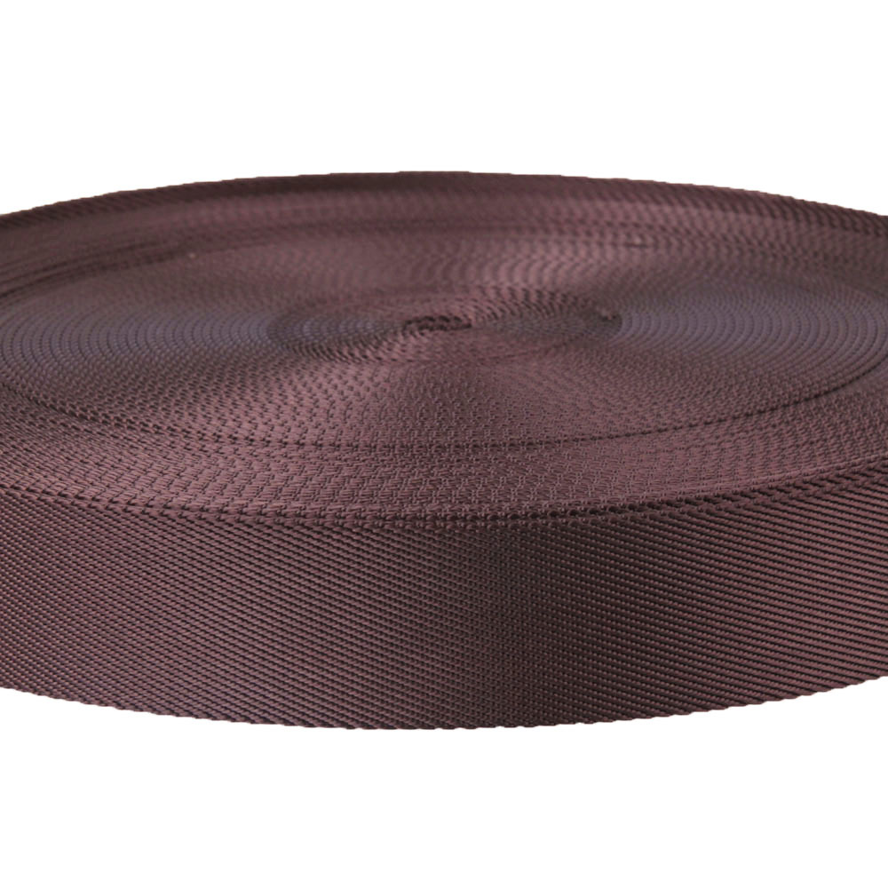 广州力满现货供应 3.8cm 32mm 啡色 加厚 双面斜纹 尼龙 锦纶织带