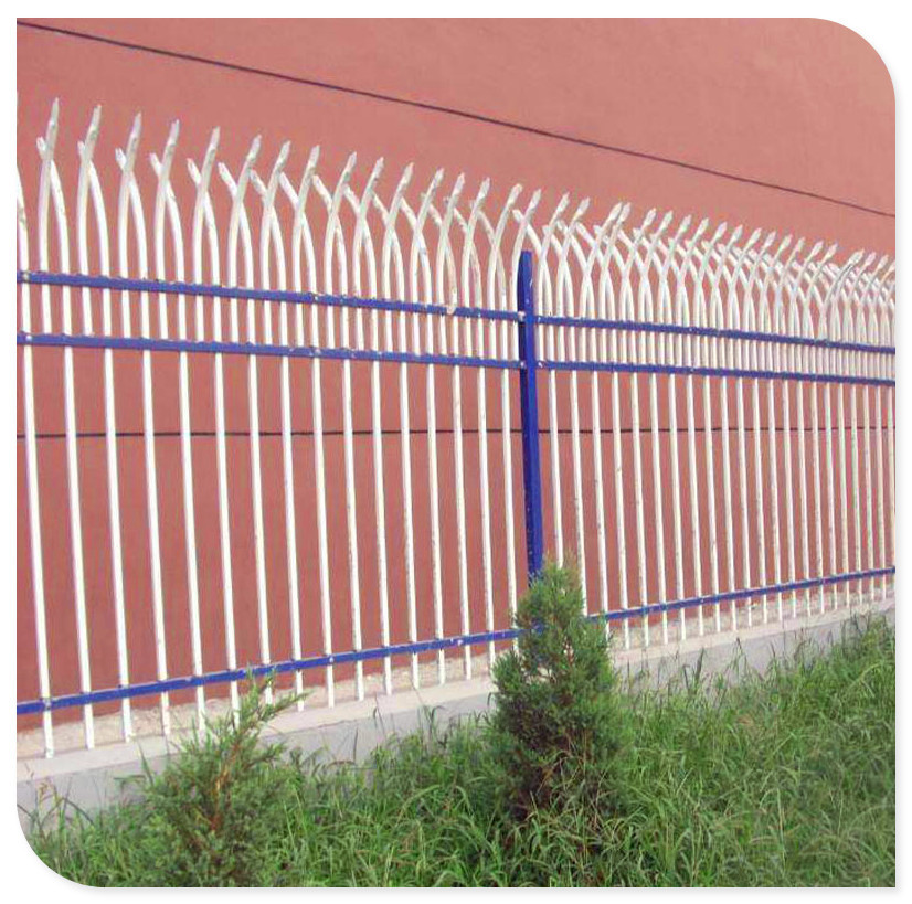 锌钢铁艺围墙护栏小区别墅防护栏杆厂房工厂隔离栅栏门庭院围栏