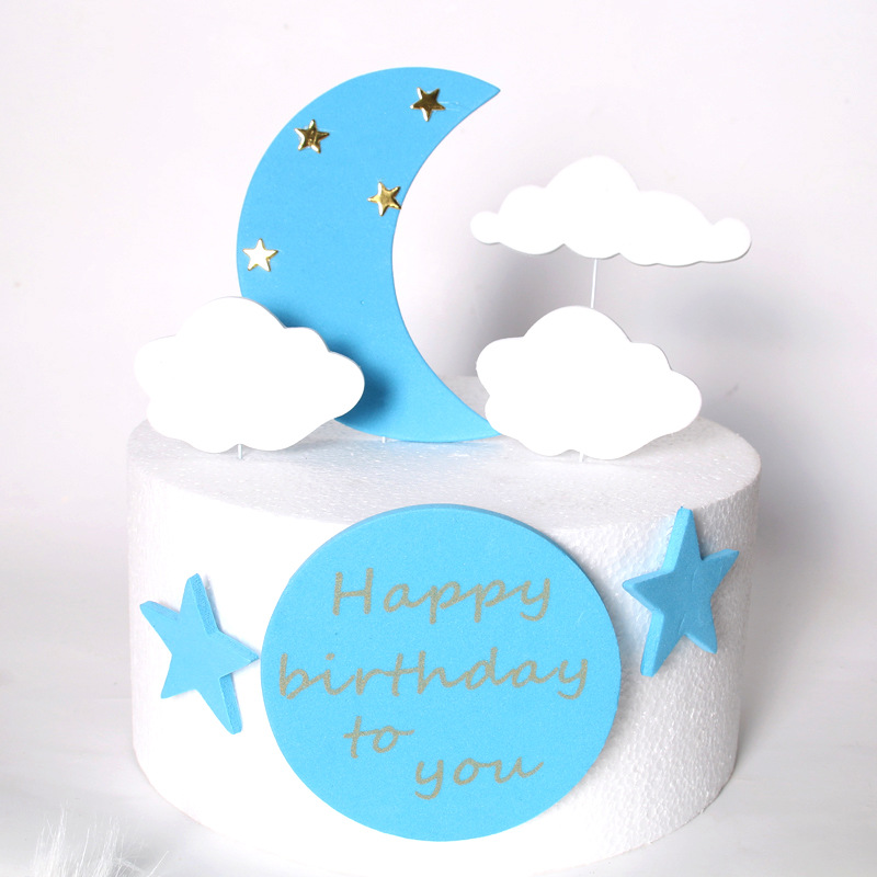 Cake decoration copyright EVA sponge moonlight cloud blossoming…