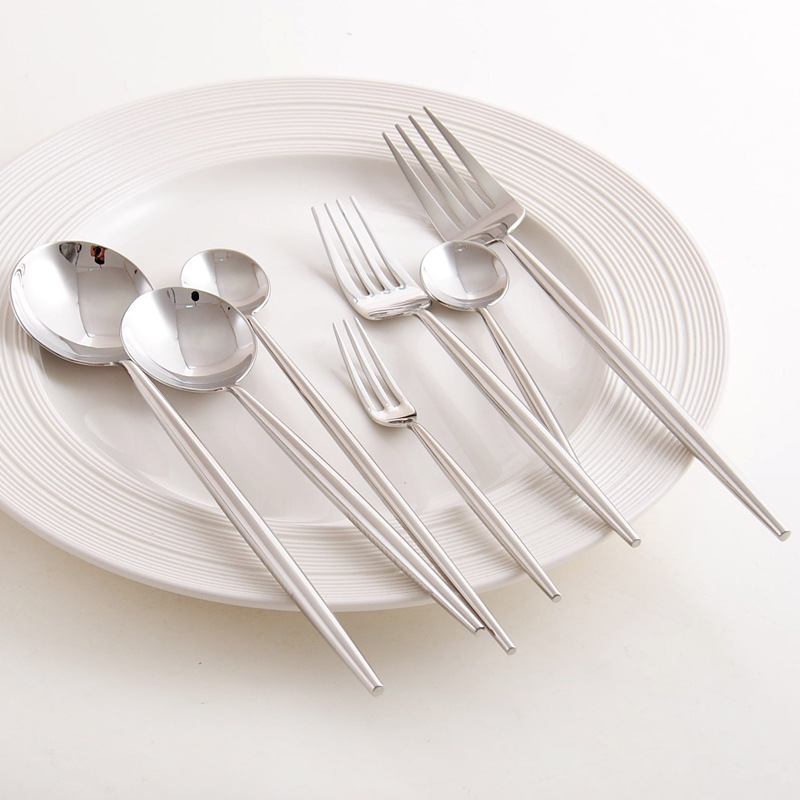 Trendy INS Chopsticks Portuguese Style 304 Stainless Steel Knife Long Handle Coffee Spoon Fruit Fork_voghion.com