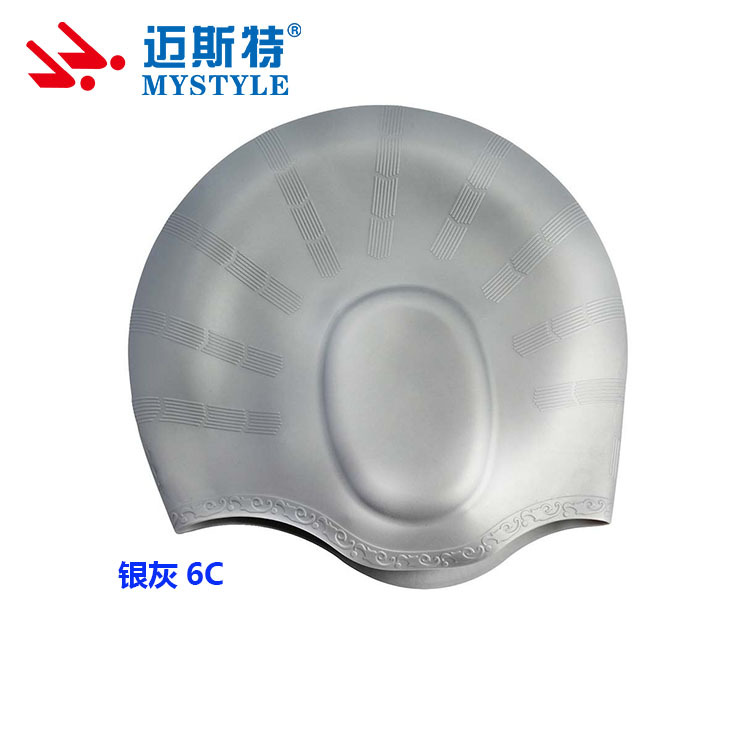 Amazon protección del oído gorro de natación no-apretando la cabeza a prueba de agua cómodo cuidado del cabello hombres y mujeres adultos Pelo Largo de silicona natación tapa de protección del oído