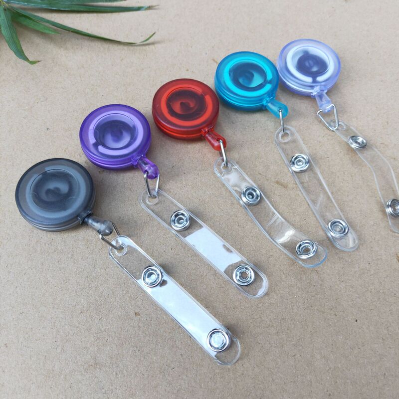Abs Frosted Easy-Pull Buckle, Round Telescopic Plastic Id Lanyard Buckle, Frosted Retractable Easy-Pull Buckle, Customized