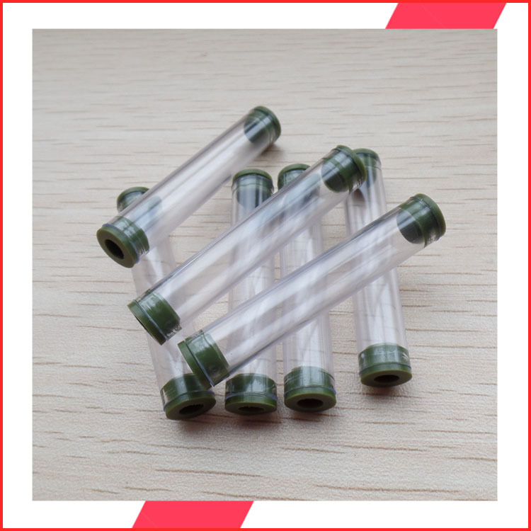 种子包装透明管PC高透明管带硅胶堵头管免费取样散装圆管小口径