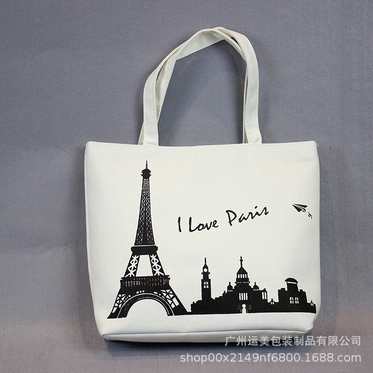 厂家直供时尚休闲帆布袋 新款全棉布袋可印logo厂家帆布包12安