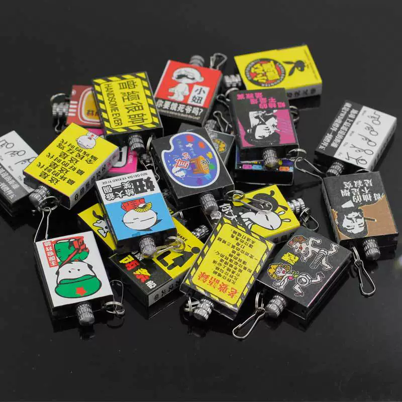 Творческая Личность открытый ветрозащитный десять тысяч спичек оптом наклейки из нержавеющей стали двусторонние с различными узорами маленькие картины