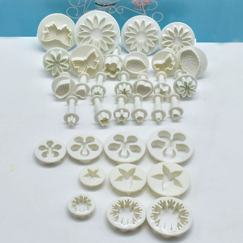 Комплект форм для лепки из fondant, пластиковый компактный силиконовый mold, DIY, 33 штуки