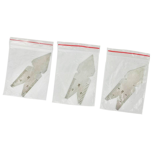 Thread gauge 3pcs thread gauge center gauge 55 degrees 60 degrees measuring and testing thread teaching aids pitch