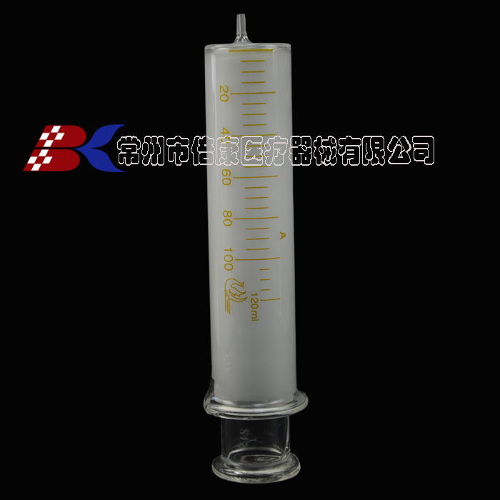 120ml.  双磨砂 全玻璃注射器 玻璃针筒 点胶 玻璃灌注器