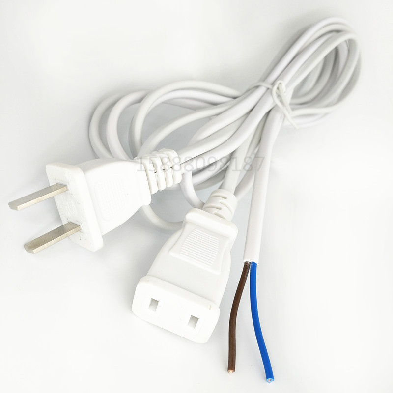 热销台灯连接线 串连线 一分二国标插头带插座延长线 灯具电源线